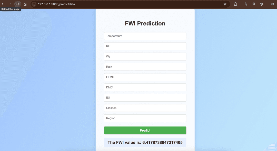 Test Forest Regression Project