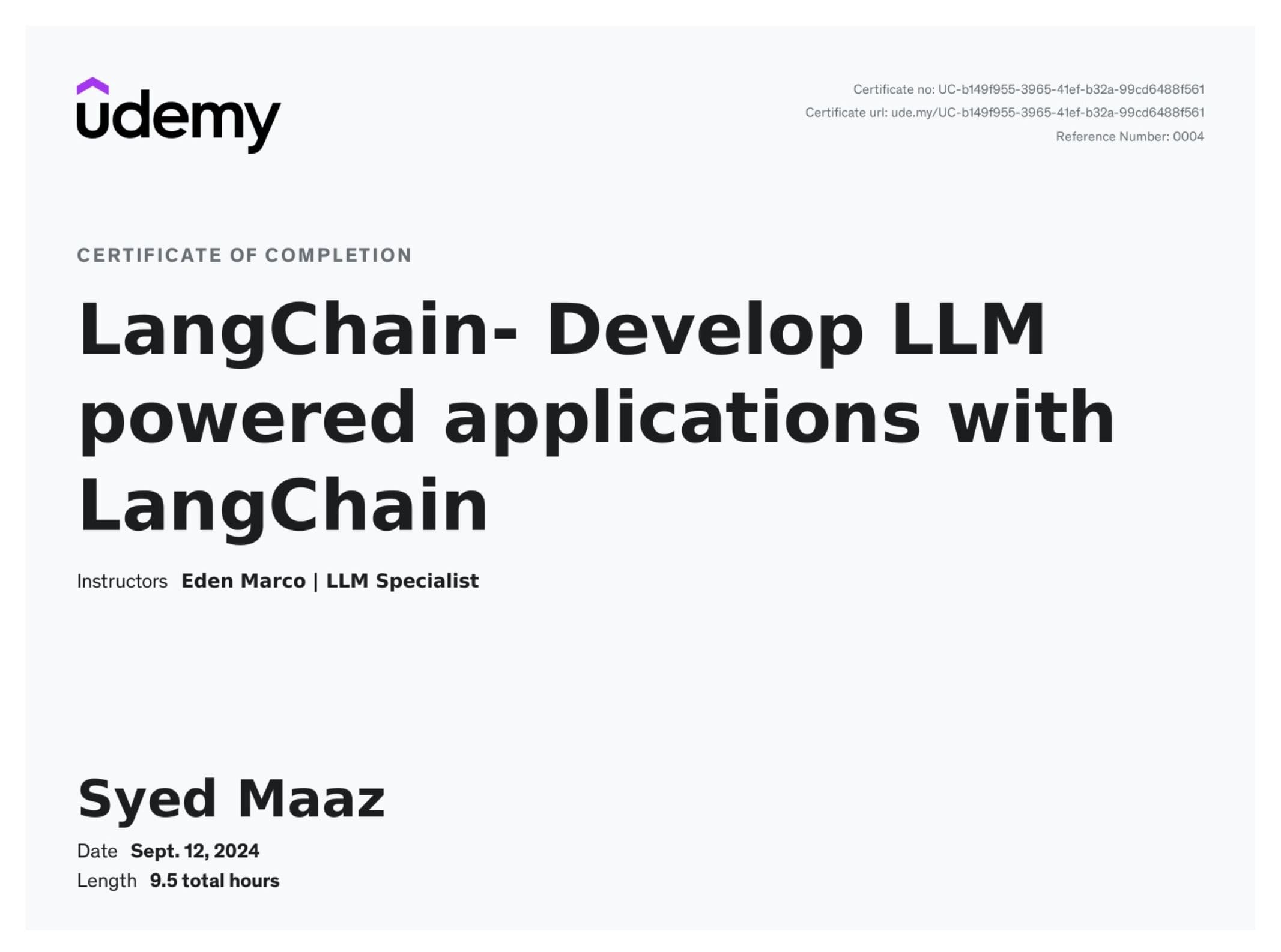 Langchain LLM Powered Application with Langchain — 2024